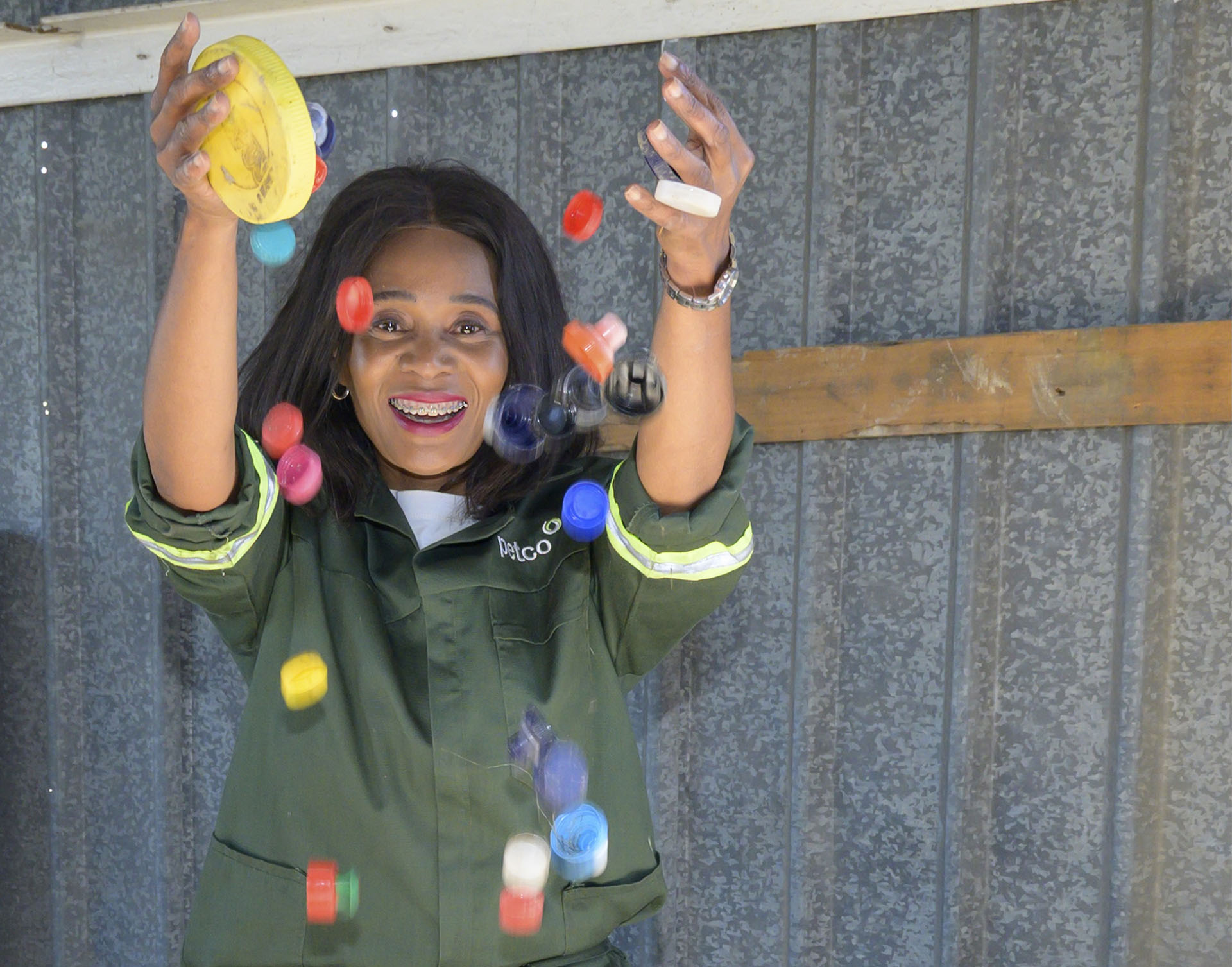 Recycling bottle tops delivers smiles and mobility